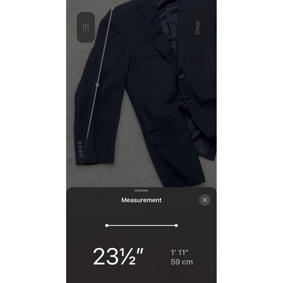 Ermenegildo Zegna High Performance Sport Coat Suit Jacket Navy Size 48 R / 38 R - Picture 12 of 14